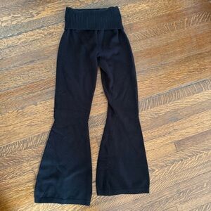 Babyboo Black Fold-Over Lounge Pants – Size Small – Excellent Condition
